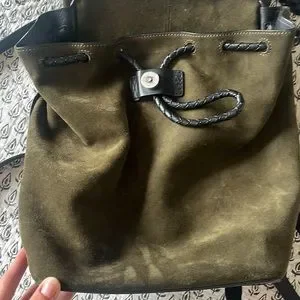 Rag and Bone green suede loaner backpack rag & bone | Bags | Rag And Bone Green Suede Loaner Backpack  main image 2